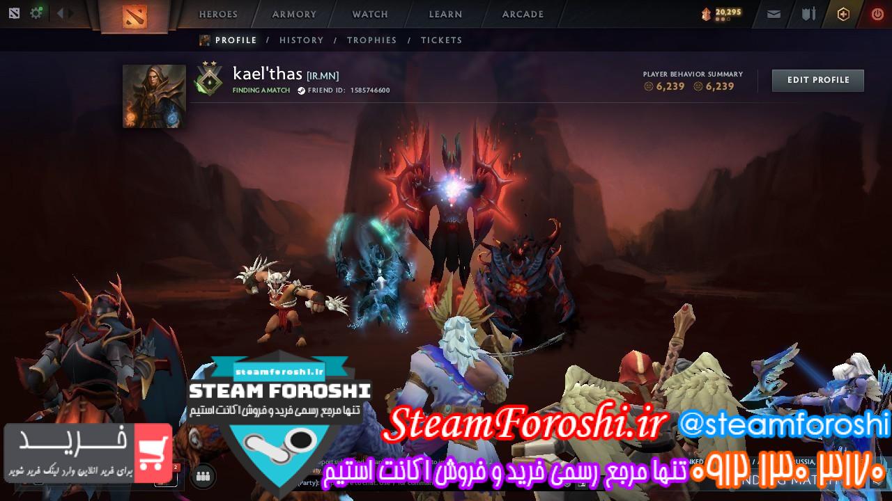 خرید اکانت دوتا 2 کد 15216