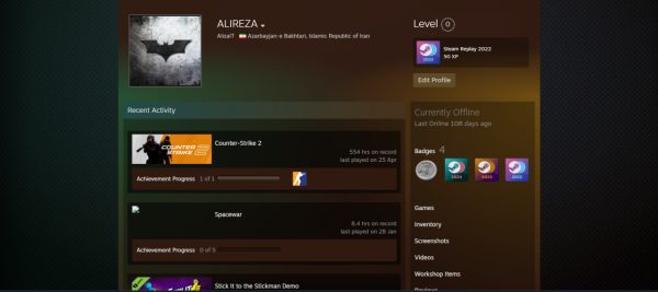 خرید اکانت cs go کد 15215