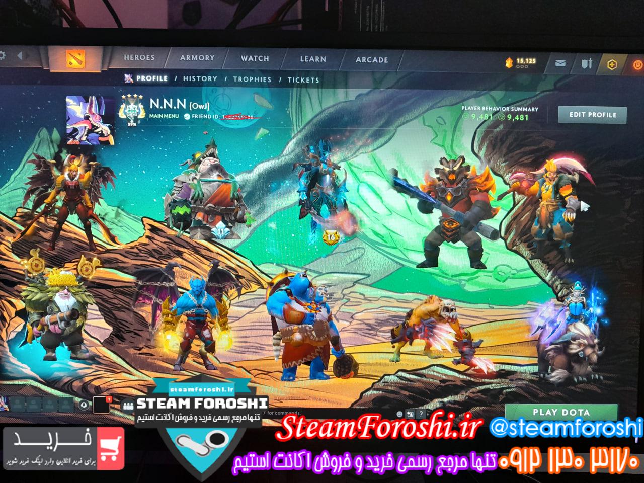 خرید اکانت دوتا 2 کد 15242