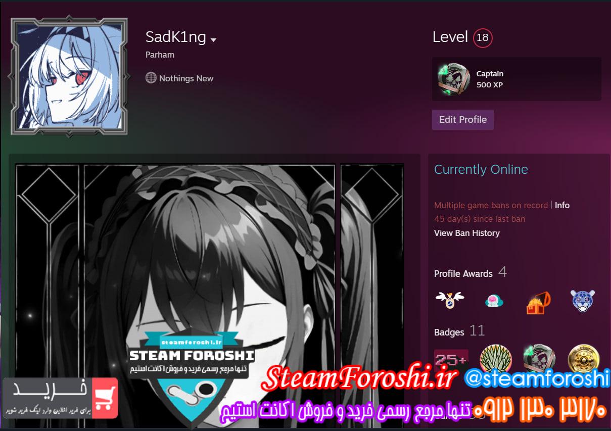 خرید اکانت استیم کد 15286