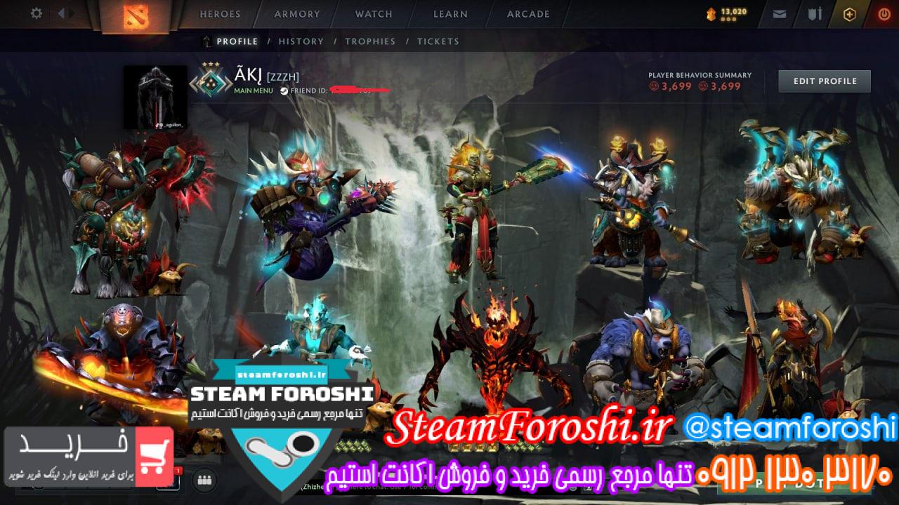 خرید اکانت دوتا 2 کد 15300