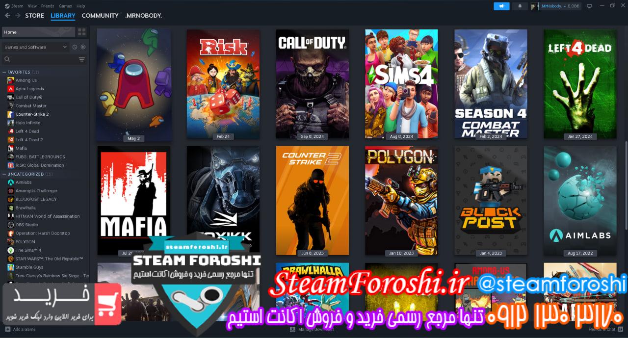 خرید اکانت استیم کد 15331