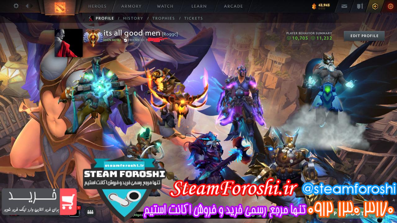 خرید اکانت دوتا 2 کد 15339