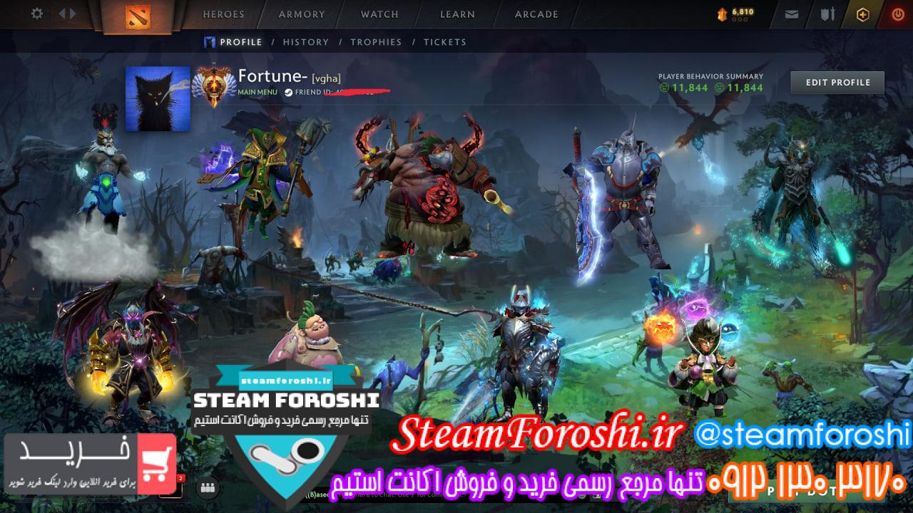 خرید اکانت دوتا 2 کد 15356