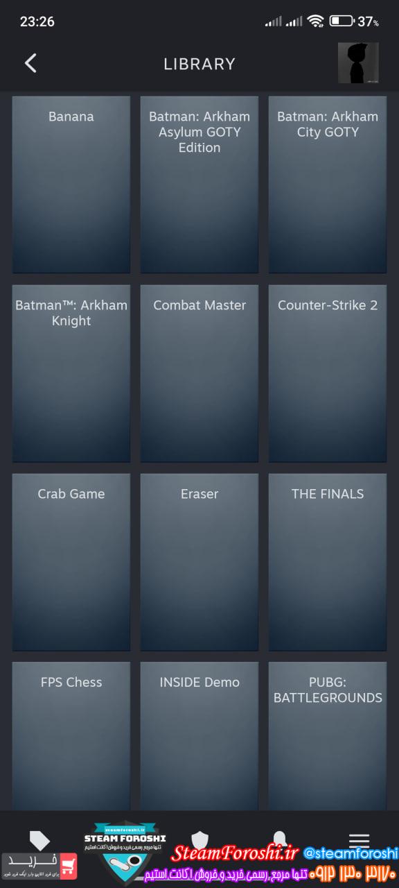 خرید اکانت استیم کد 15369