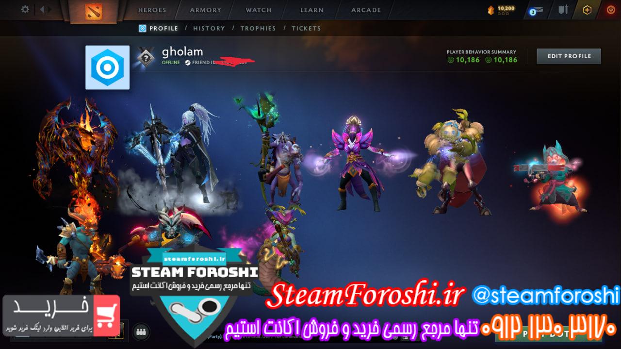 خرید اکانت دوتا 2 کد 15374