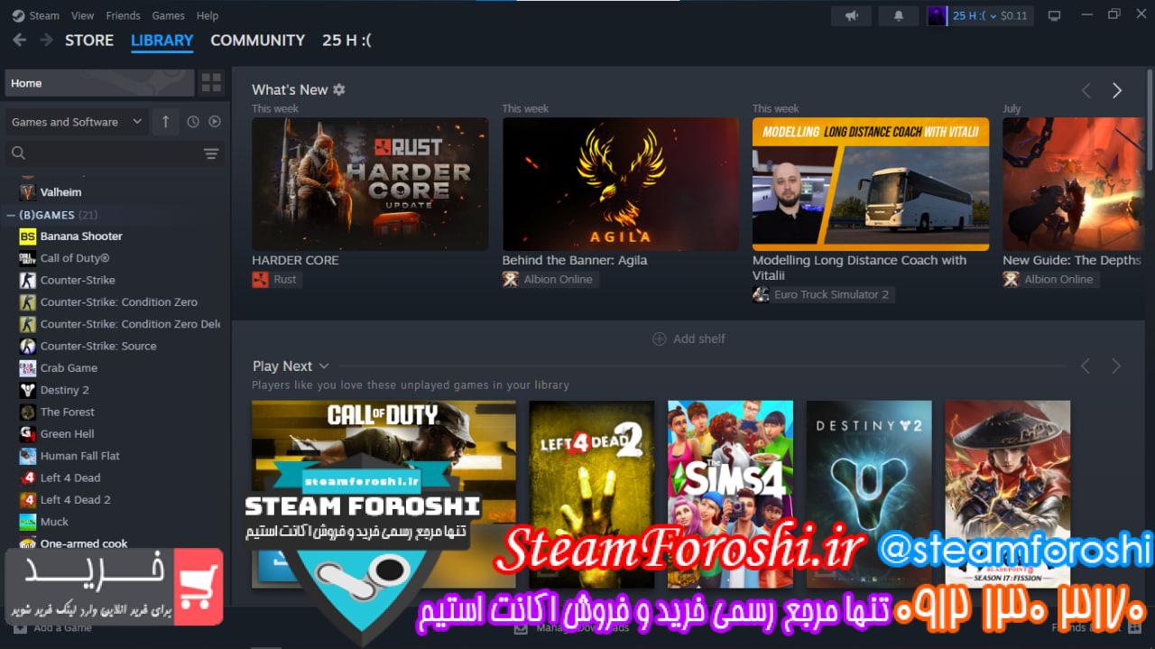 خرید اکانت استیم کد 15384