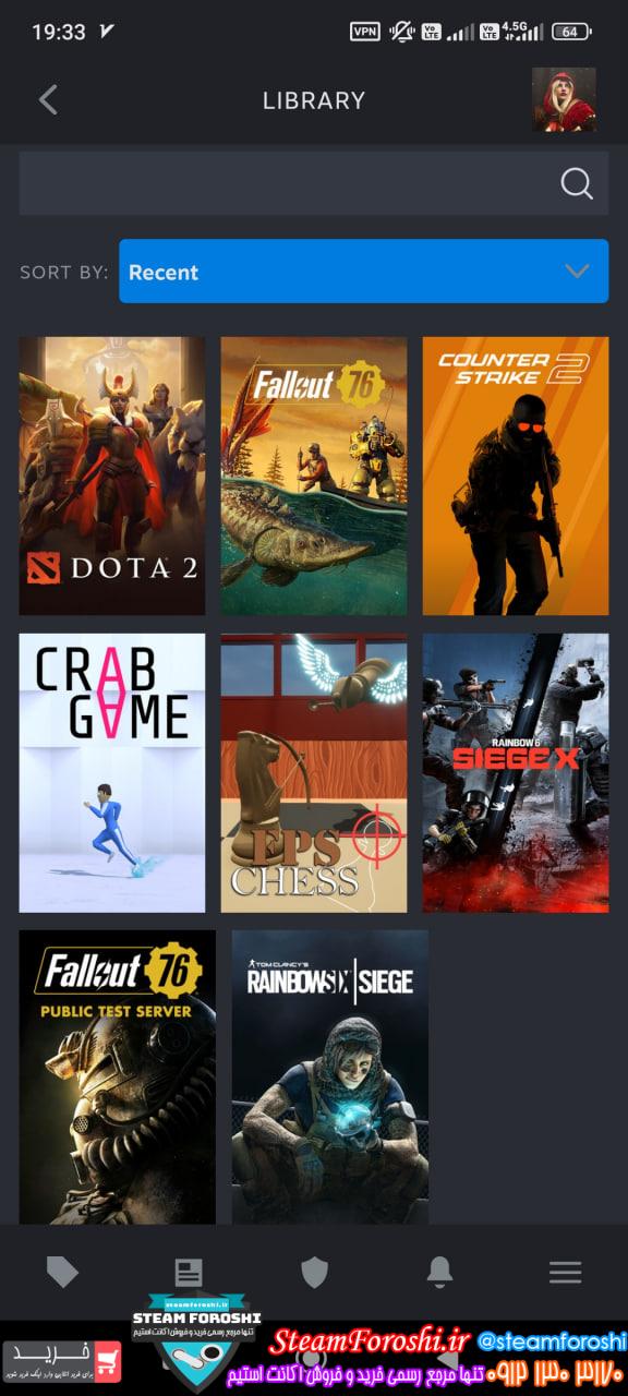 خرید اکانت استیم کد 15395