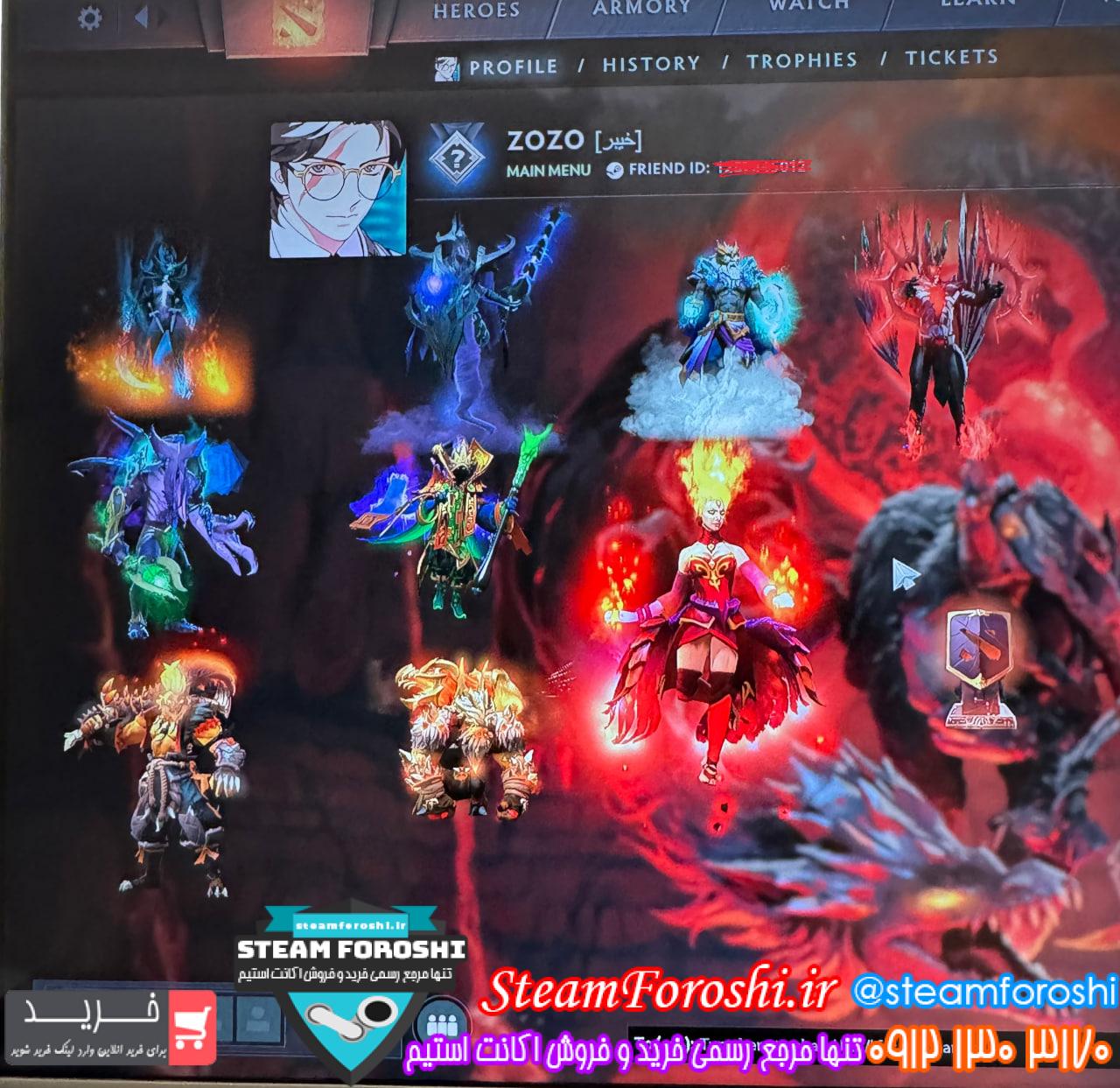 خرید اکانت دوتا 2 کد 15408