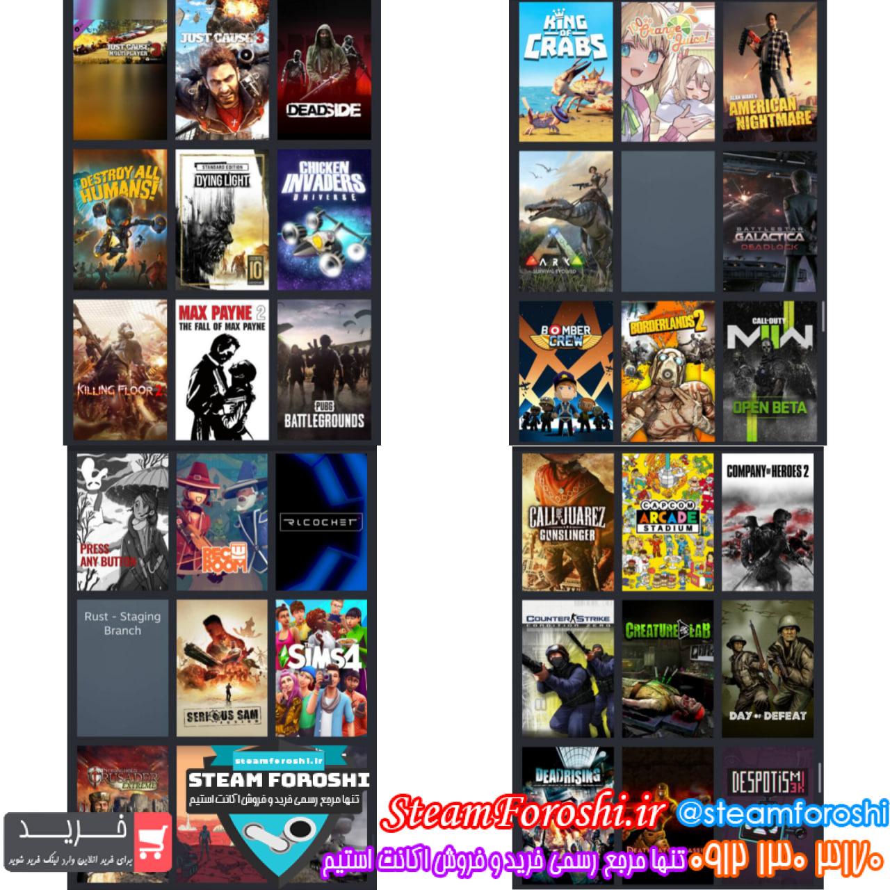 خرید اکانت استیم کد 15419