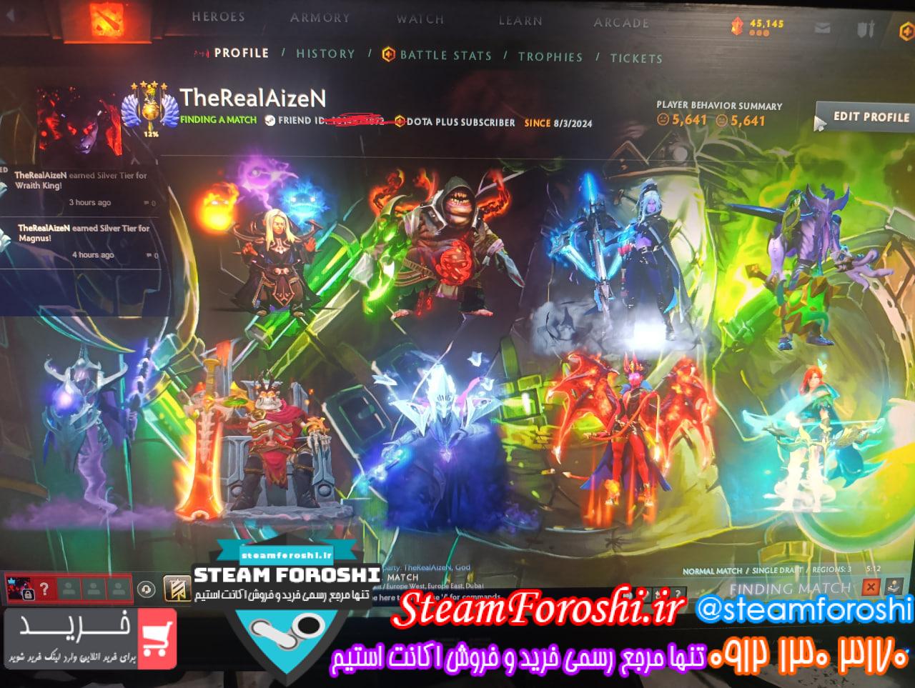 خرید اکانت دوتا 2 کد 15444