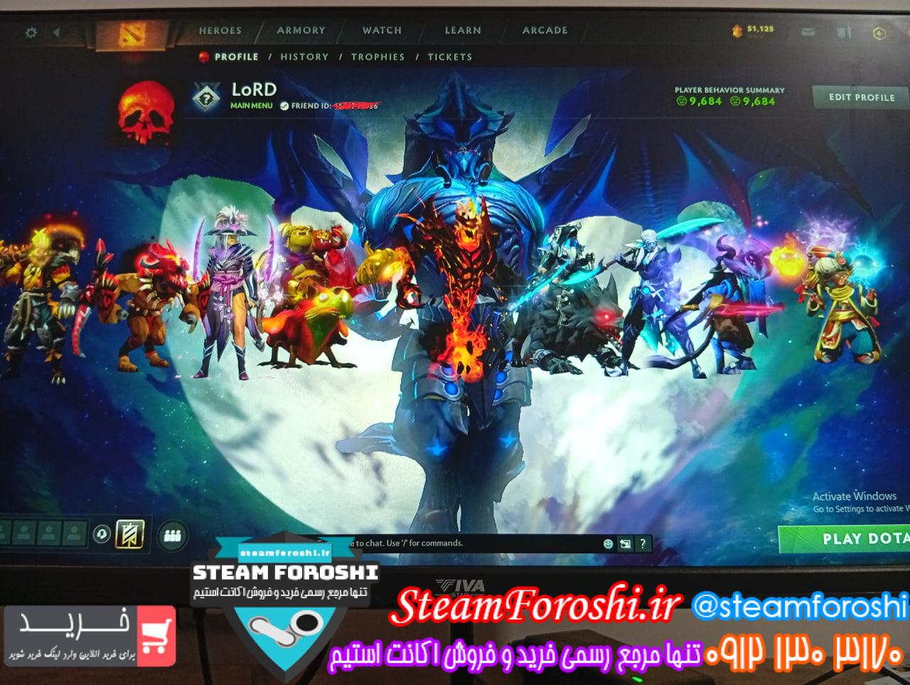 خرید اکانت دوتا 2 کد 15449