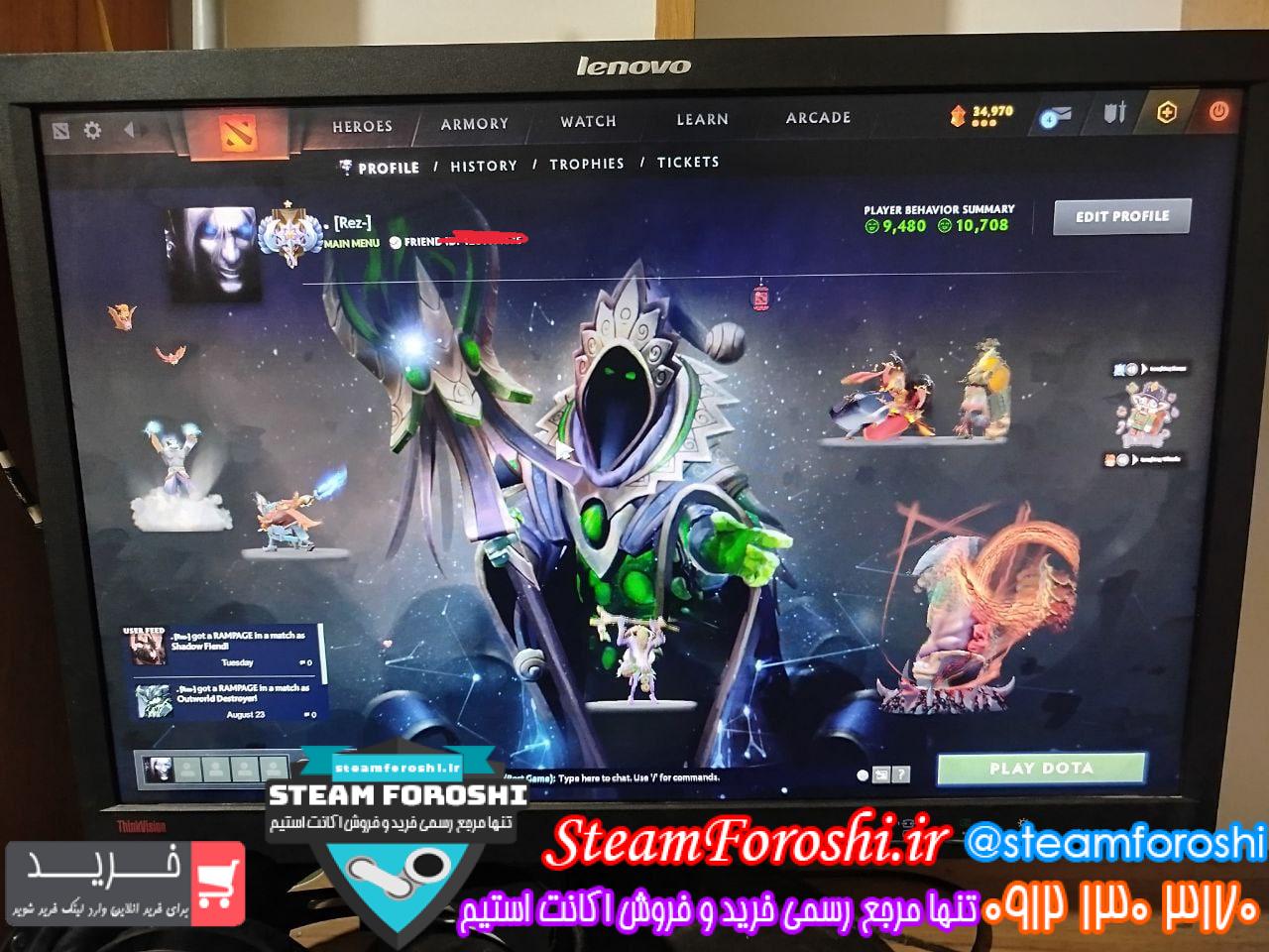 خرید اکانت دوتا 2 کد 15450