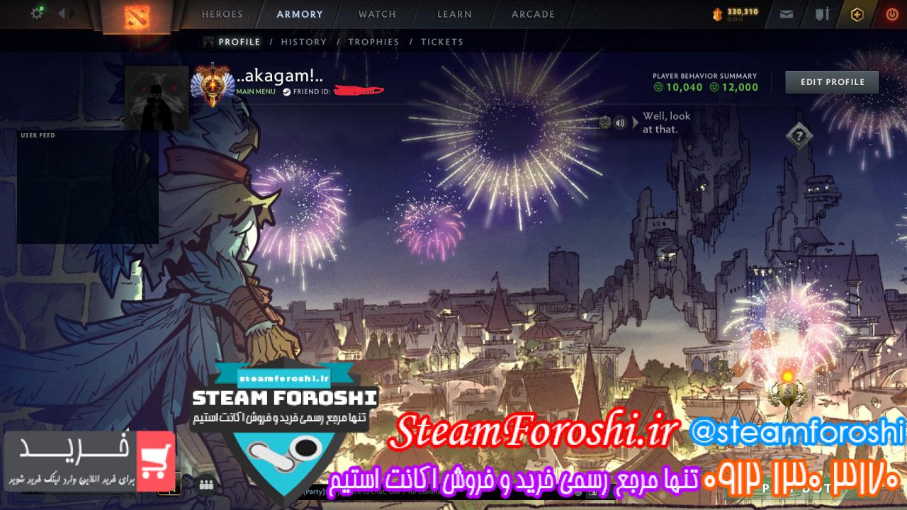 خرید اکانت دوتا 2 کد 15456