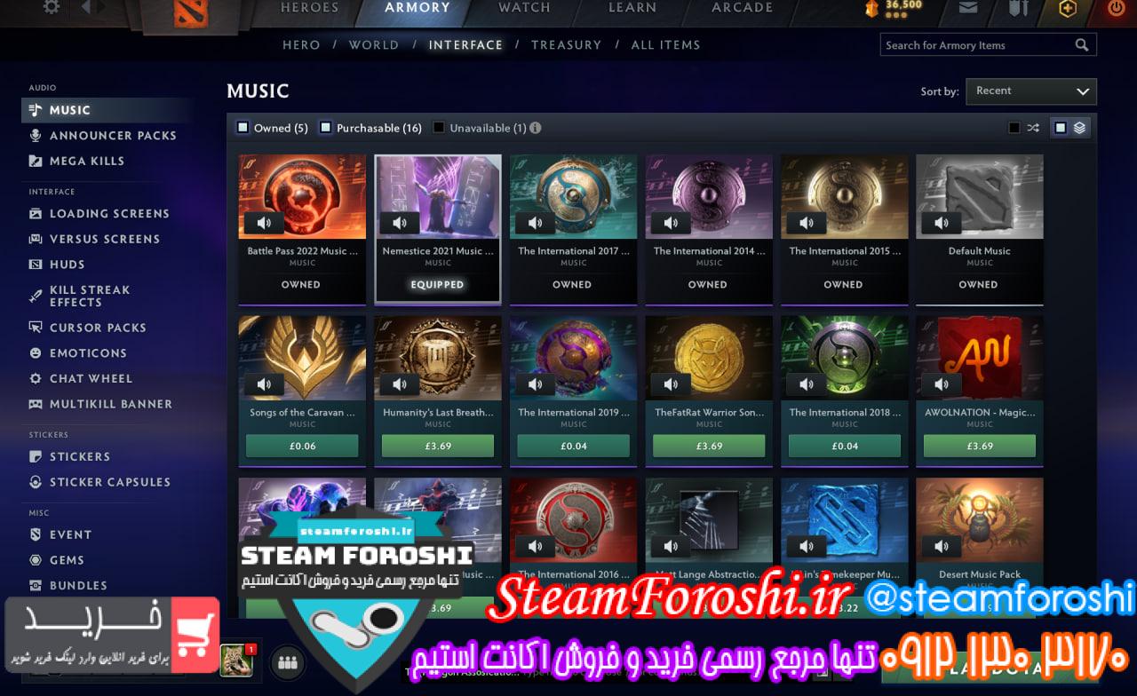 خرید اکانت دوتا 2 کد 15460