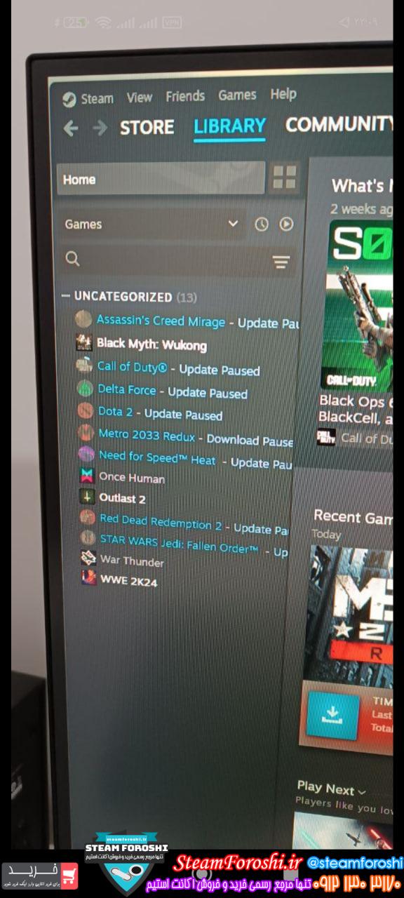 خرید اکانت استیم کد 15470