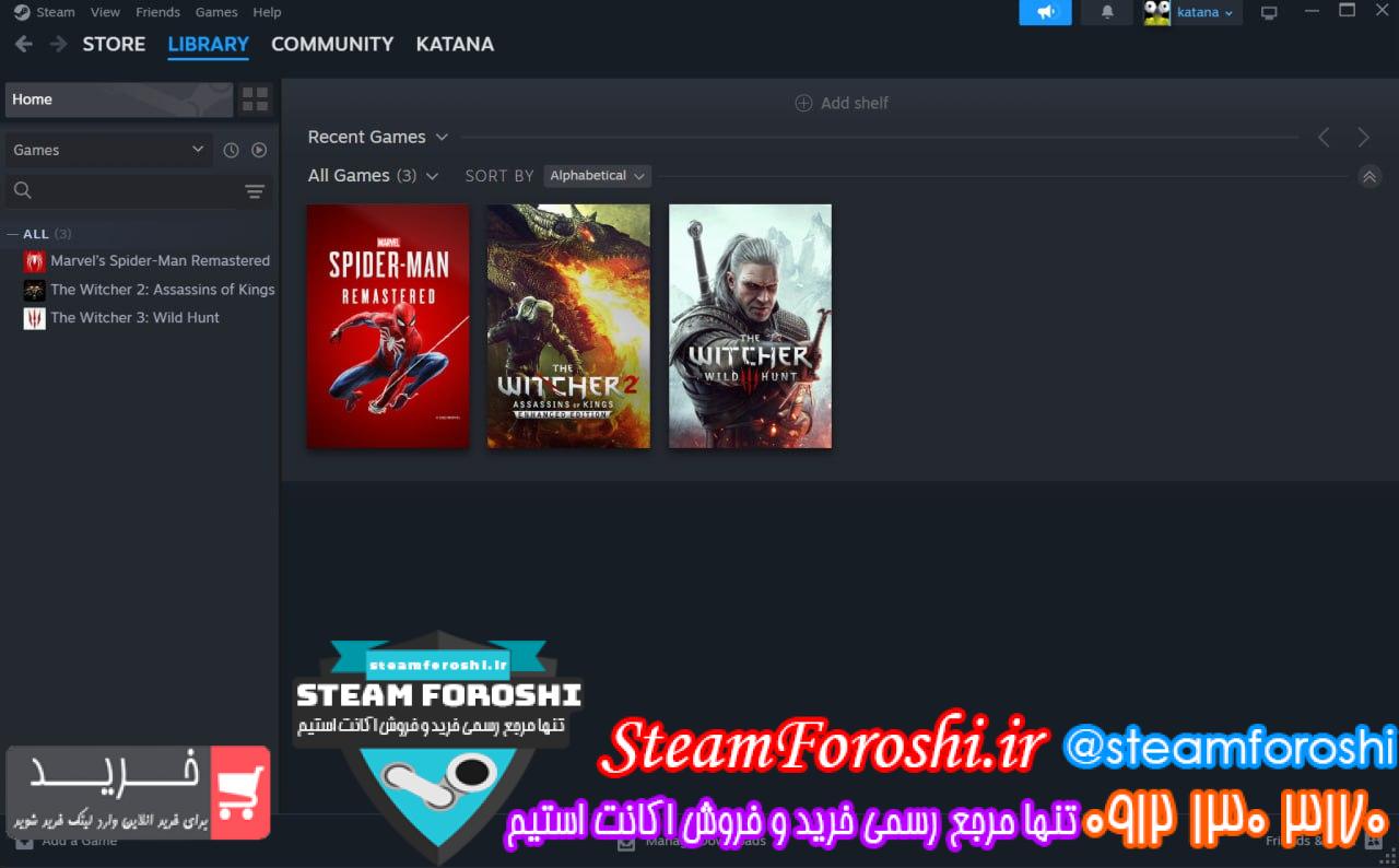 خرید اکانت استیم کد 15477