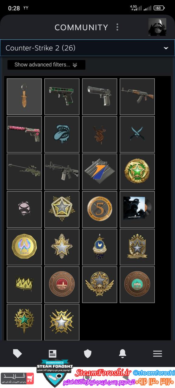 خرید اکانت سی اس گو کد 15481