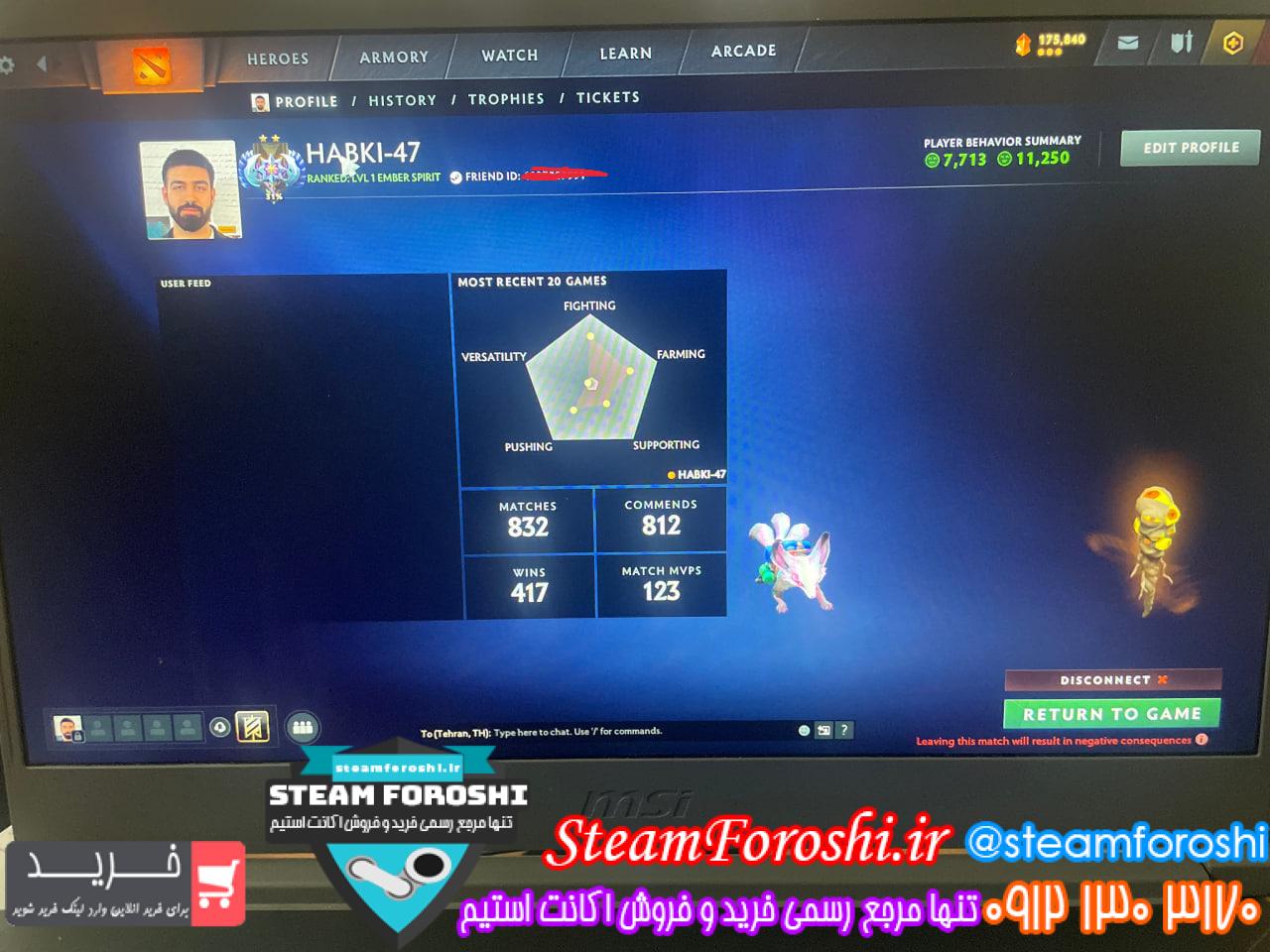 خرید اکانت استیم کد 15483