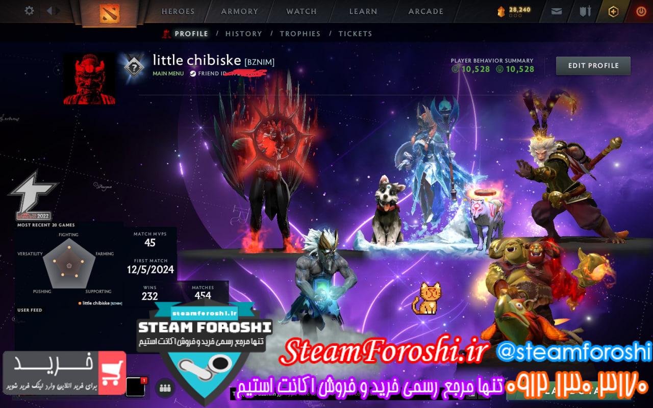 خرید اکانت دوتا 2 کد 15489