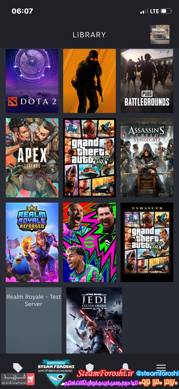 خرید اکانت استیم کد 15496