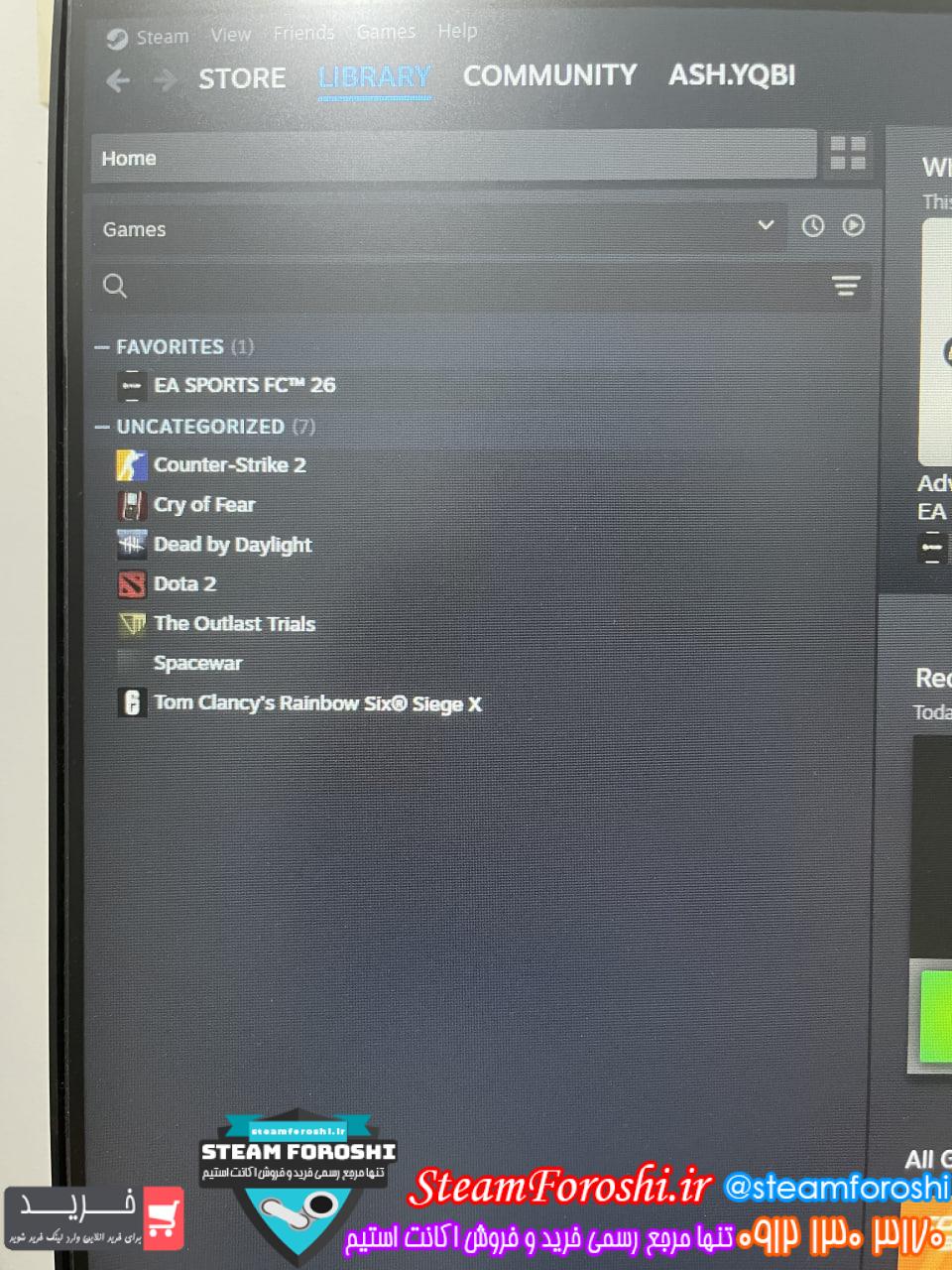 خرید اکانت استیم کد 15527