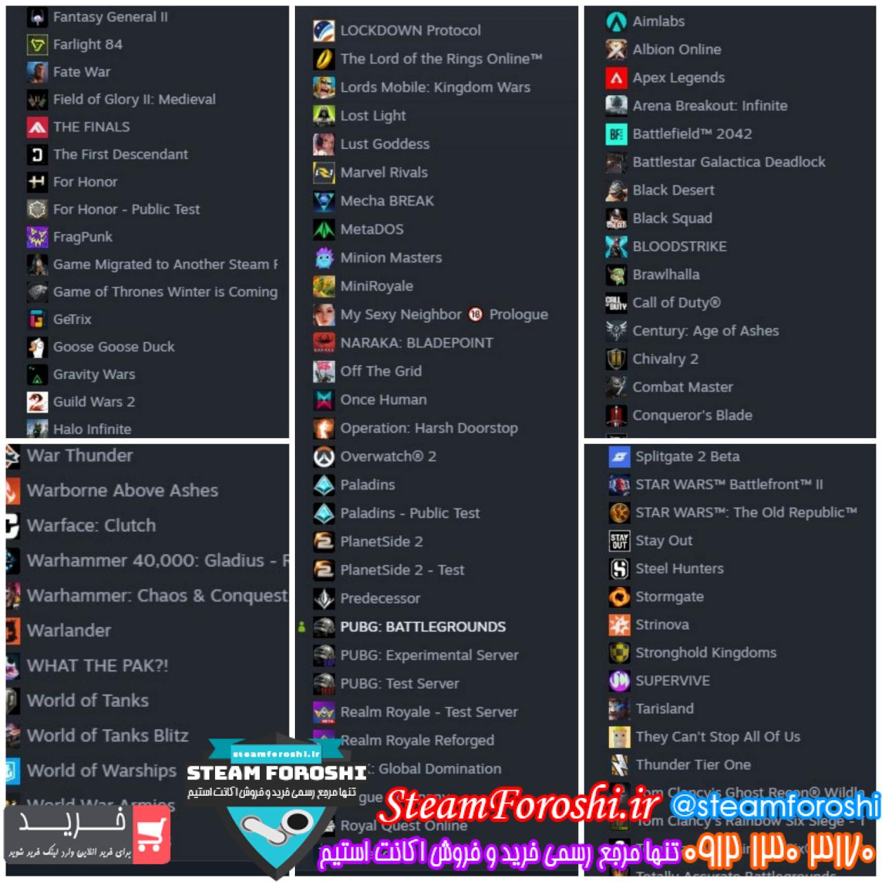 خرید اکانت استیم کد 15528