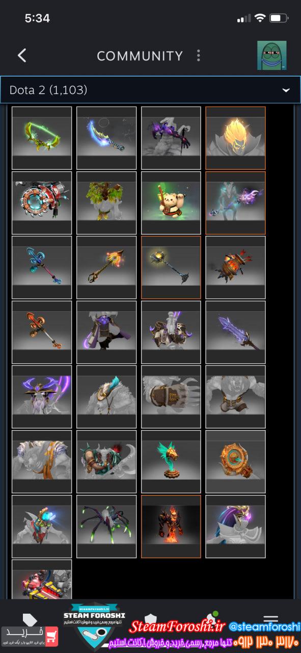 خرید اکانت دوتا 2 کد 15530