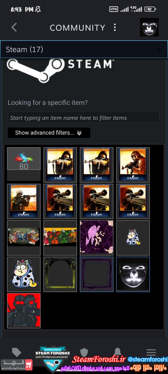 خرید اکانت cs go کد 15538