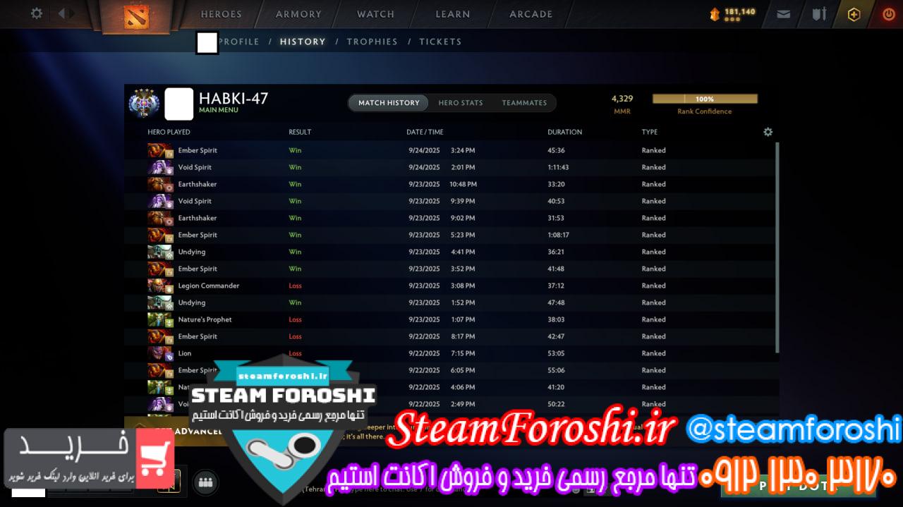 خرید اکانت استیم کد 15541