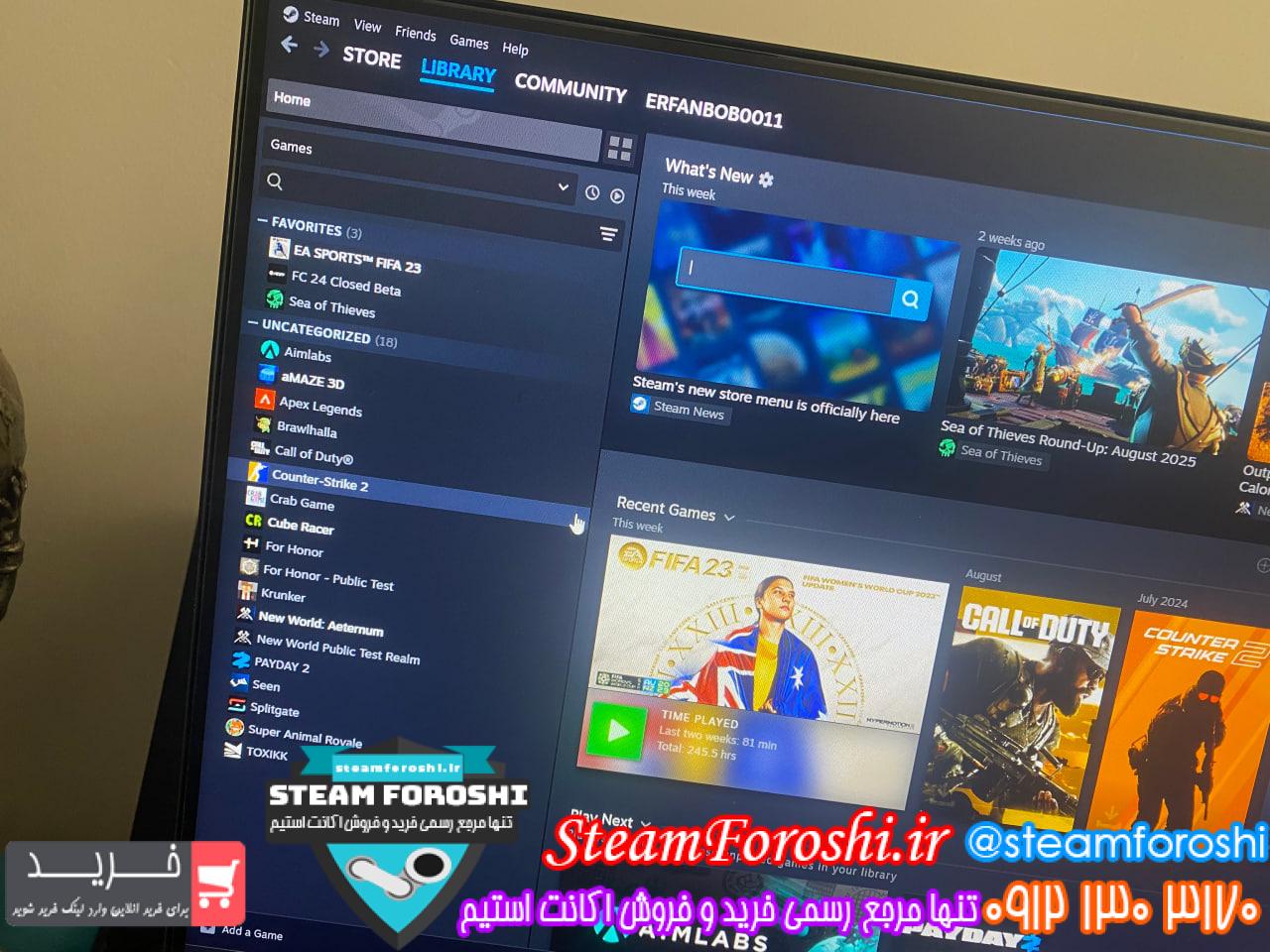 خرید اکانت استیم کد 15555