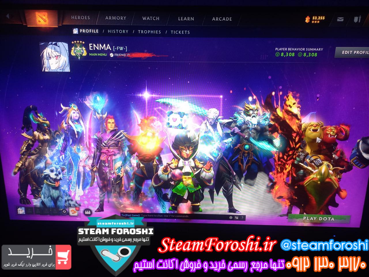 خرید اکانت دوتا 2 کد 15560