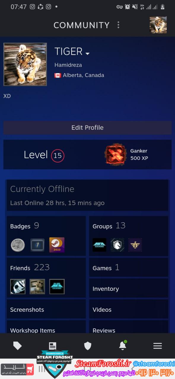 خرید اکانت سی اس گو کد 15563