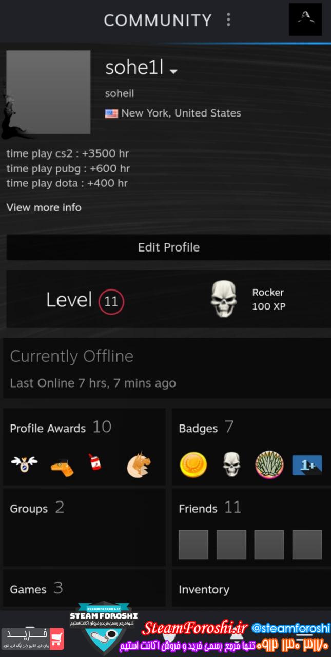 خرید اکانت استیم کد 15613