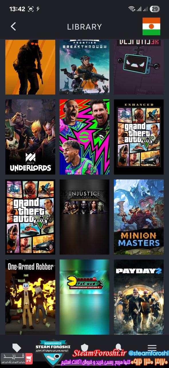 خرید اکانت استیم کد 15641