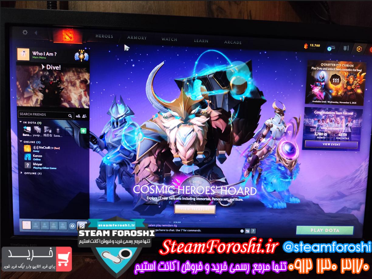 خرید اکانت دوتا 2 کد 15676