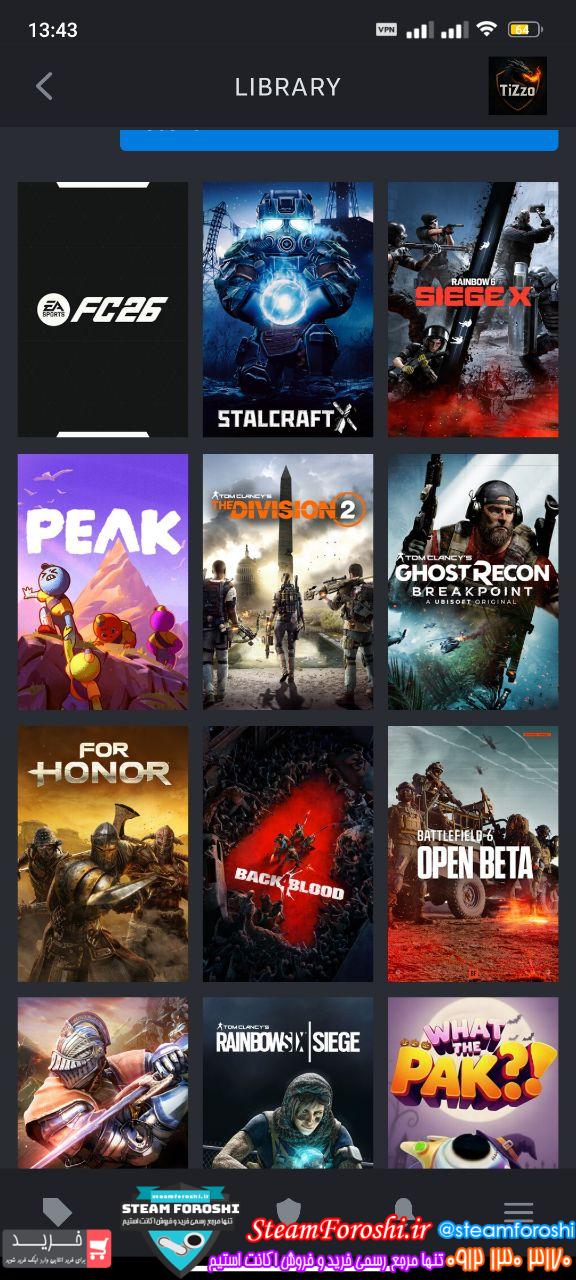 خرید اکانت استیم کد 15700