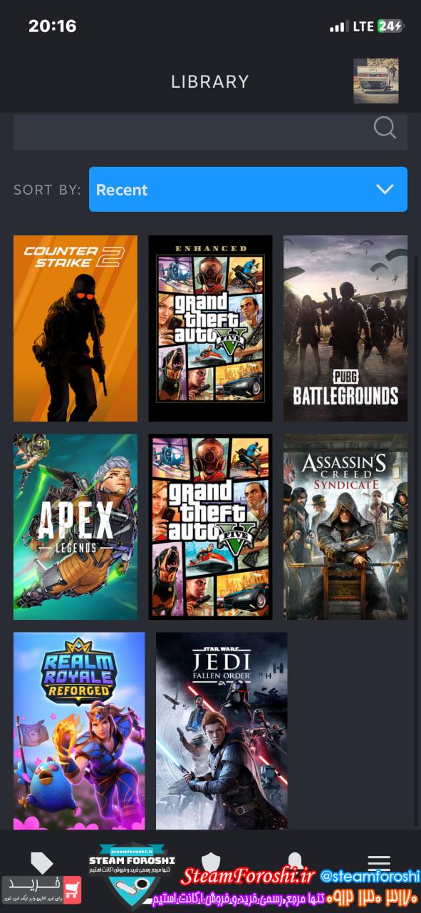 خرید اکانت استیم کد 15701