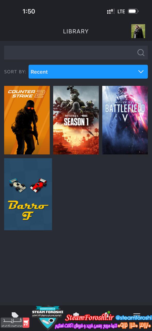 خرید اکانت استیم کد 15723