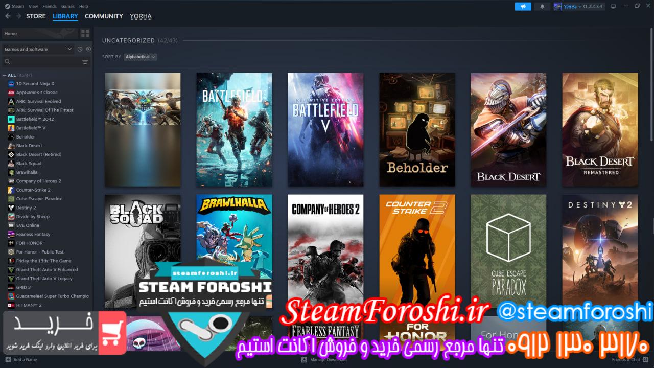 خرید اکانت استیم کد 15752