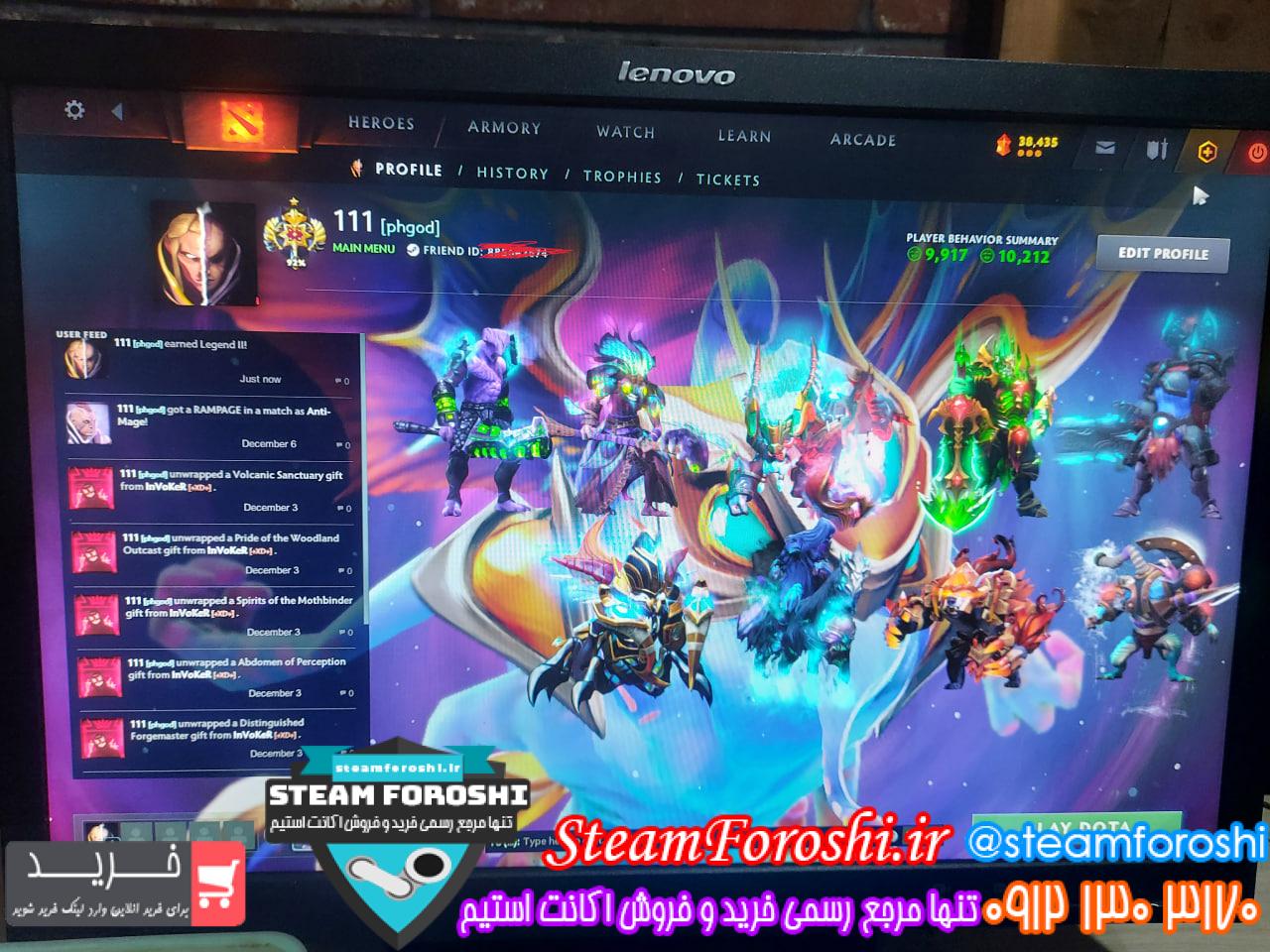 خرید اکانت دوتا 2 کد 15764