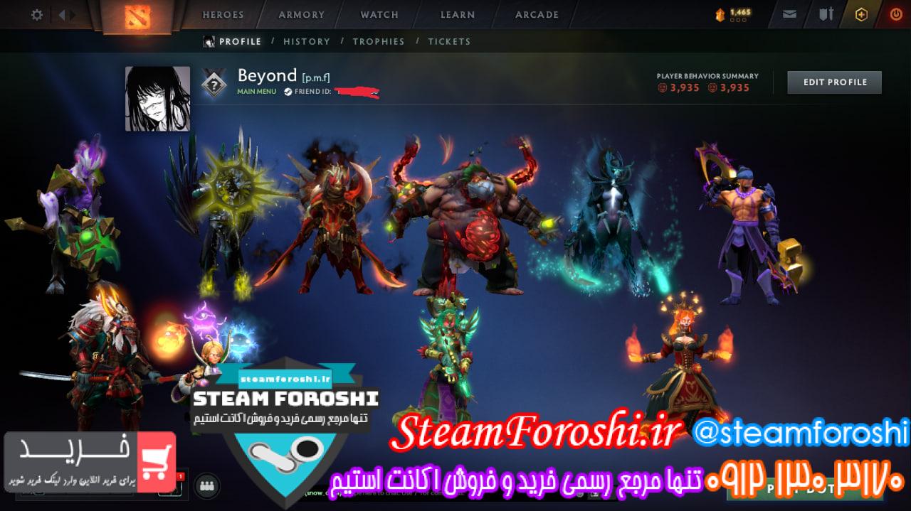 خرید اکانت دوتا 2 کد 15785