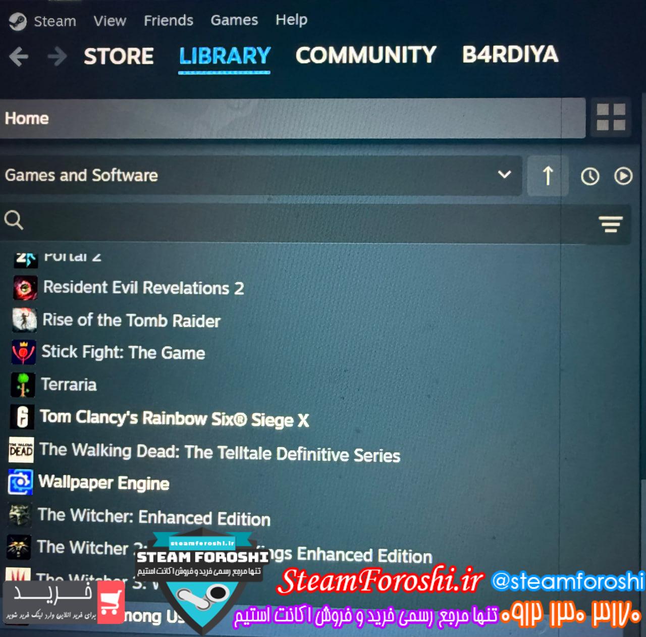 خرید اکانت استیم کد 15786