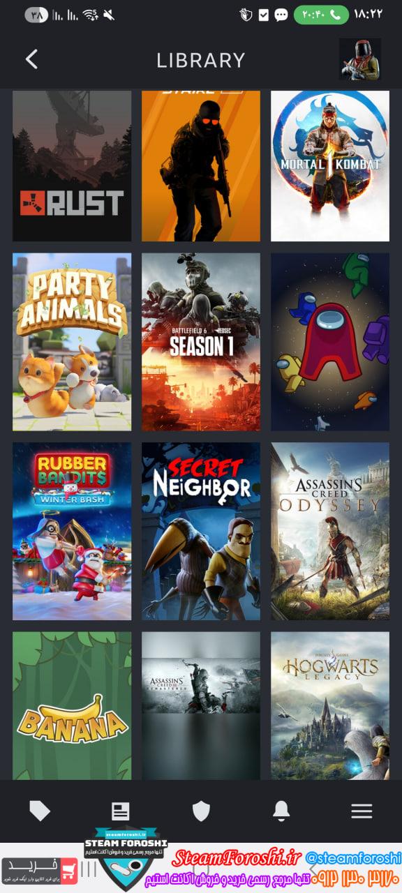 خرید اکانت استیم کد 15801