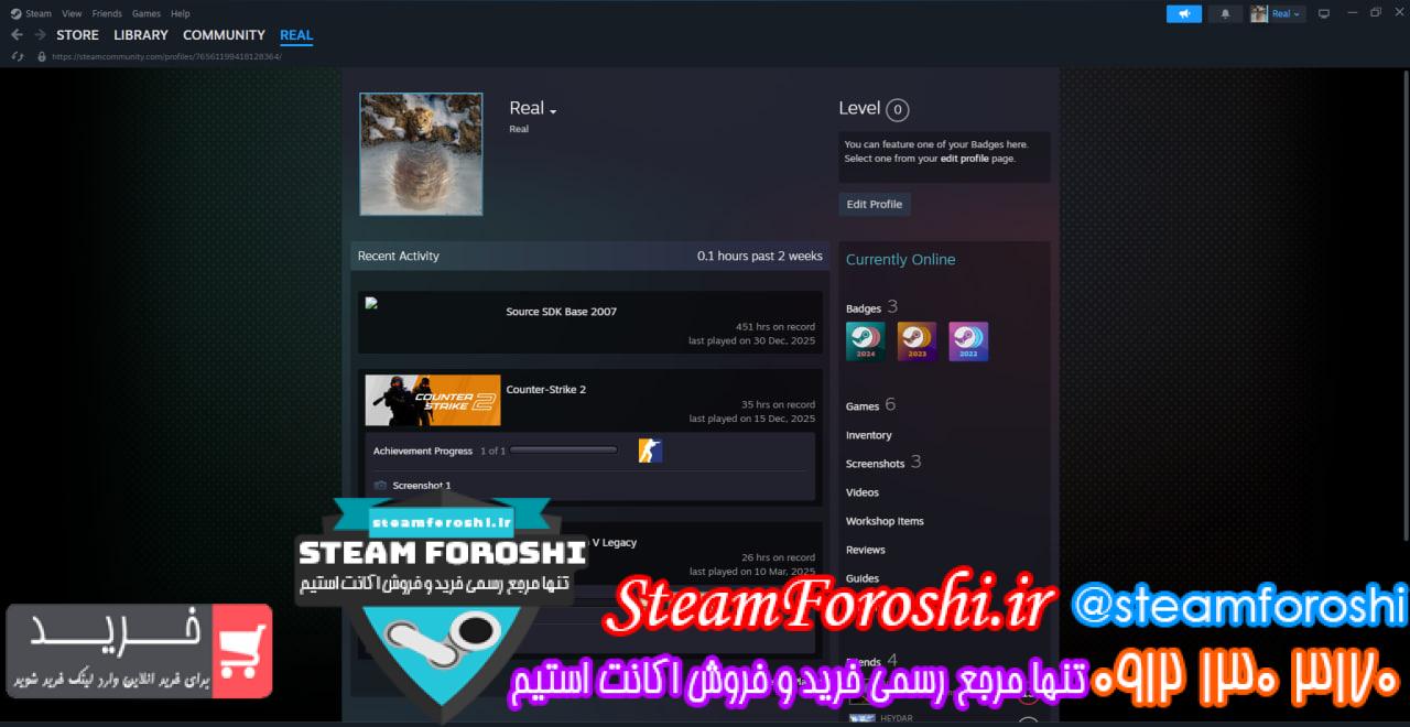 خرید اکانت استیم کد 15810