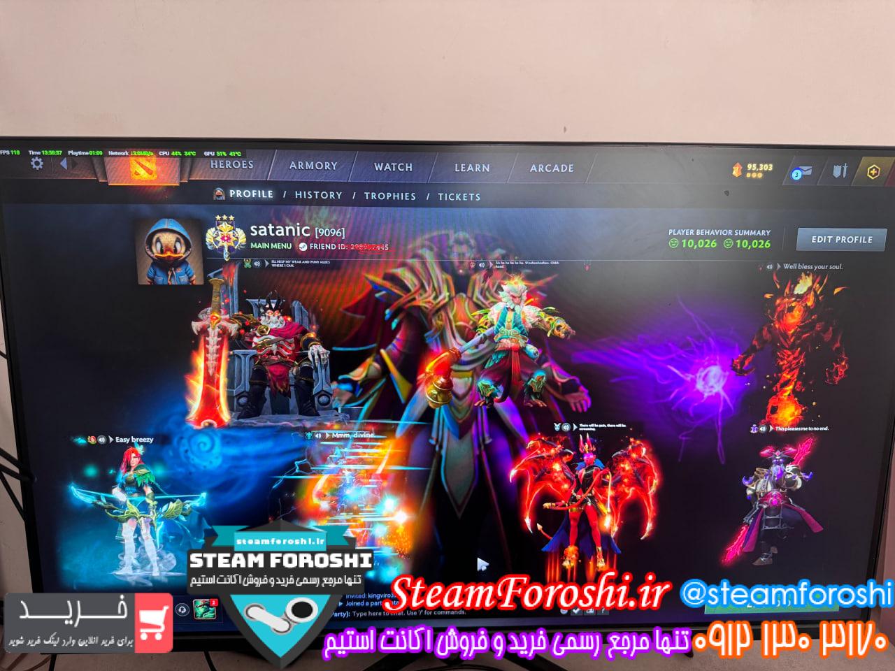 خرید اکانت دوتا 2 کد 15827