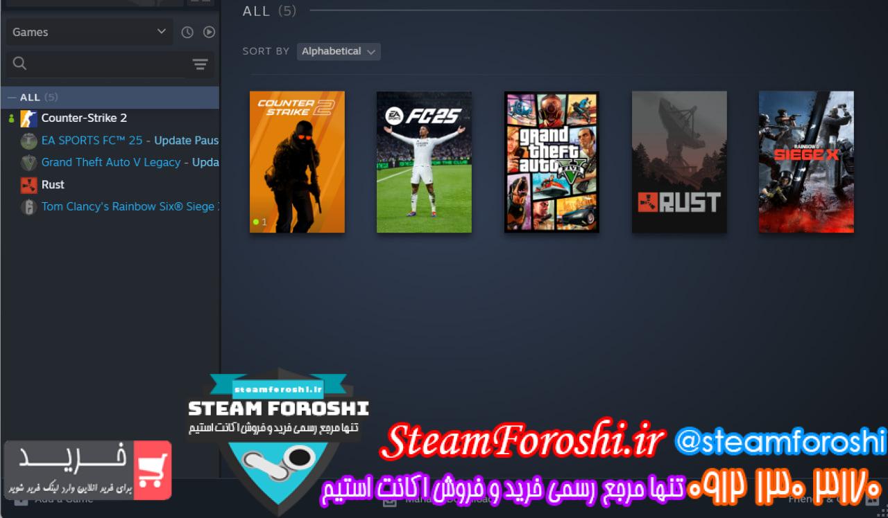 خرید اکانت استیم کد 15601