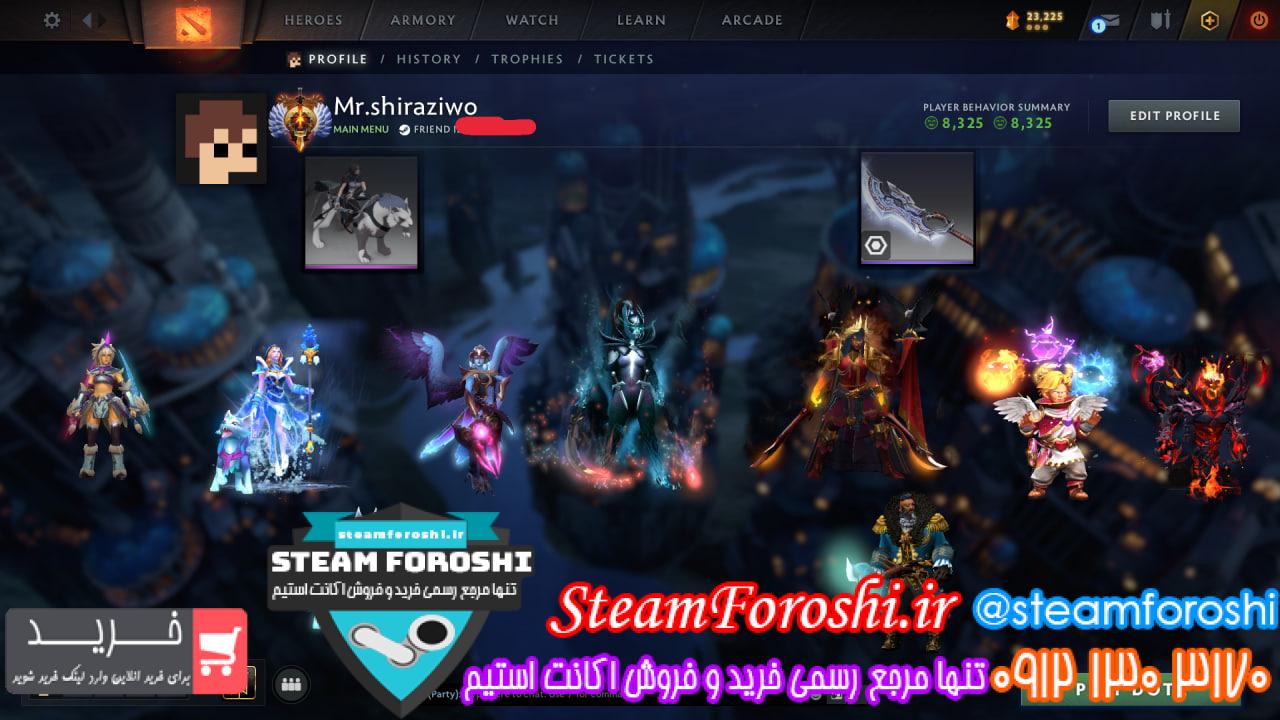 خرید اکانت دوتا 2 کد 16125