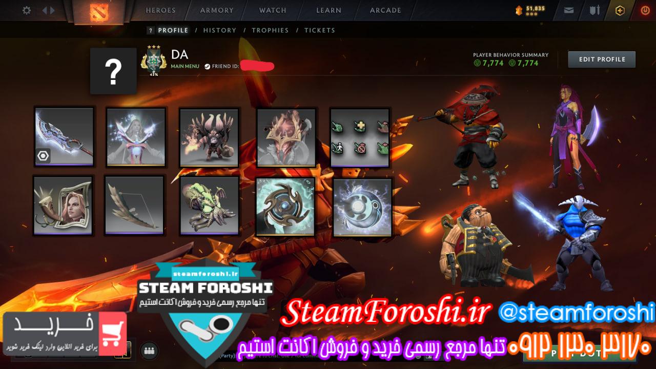 <a href="https://steamforoshi.ir">خرید اکانت دوتا 2 </a><a href="https://steamforoshi.ir">فروش اکانت دوتا 2 </a> نام اکانت : ِDA کد خرید :16163 نوع مدال :Archon رنک مدال : 3 رنک ام ام ار: 2500 ریجن اکانت : هر چی بخوای میتونی بزنی روش قابليت ادد کردن : ندارد سال ساخت اکانت : قدیمی بازي هاي ديگر : ندارد آيتم هاي بازي : lbladekeeper jug skin +shattered greatsowrd (sven)(2015)(+700$) +head immortal (LC)(2017) +لول 1 zeus+ توضيحات : دارای یکی از ریر ترین ایتم های بازی که شمشیر اسون 2015 عه هست و چندتا کوریر و وارد و اسکین های ایمورتال دیگه + ندارد و قابل تغییر است + 350 ساعت تایم پلی استیم قیمت : 45000000 <p style="text-align: center;">تنها شماره هاي معتبر خریدگاه جهت خريد و خرید اکانت و آیتم 09121303170 براي خرید اکانت آيتم خود به ادرس زير برويد <a class="fasc-button fasc-size-large fasc-type-flat fasc-rounded-medium" style="background-color: #33809e; color: #ffffff;" href="https://steamforoshi.ir/sell">خرید اکانت و آيتم </a></p> خرید اکانت دوتا 2 کد 16163