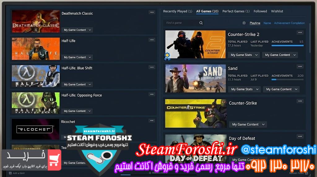 <h1><a href="https://steamforoshi.ir">خرید اکانت استیم کد 16213 </a></h1> <a href="https://steamforoshi.ir">خرید اکانت استیم </a><a href="https://steamforoshi.ir">فروش اکانت استیم </a> اسم اکانت : ciawar87@tlen.pl کد خرید :16213 سال ساخت اکانت : 2003 بازي هاي موجود در اکانت : 10 بازی (داخل عکس) توضيحات : تاریخ ساختن اکانت تنها چند روز بعد از بازگشایی استیم هستش و بدج 22 سال داره اکانت.بدون هیچ مشکل بن و یا سابقه بن. بجز CS2 Prime که خودش 15 دلاره ، 30 دلار هم بازی هست روی اکانت به قیمت ریجن ترکیه. تا حالا شماره موبایل روش ست نشده و فقط گیفت کارت برای خرید استفاده شده. 1 دلار هم اکانت شارژ داره. اکانت آنتیک و خوش قیمتیه. قیمت : 5000000 <p style="text-align: center;">تنها شماره هاي معتبر خریدگاه جهت خريد و خرید اکانت و آیتم 09121303170 براي خرید اکانت آيتم خود به ادرس زير برويد <a class="fasc-button fasc-size-large fasc-type-flat fasc-rounded-medium" style="background-color: #33809e; color: #ffffff;" href="https://steamforoshi.ir/sell">خرید اکانت و آيتم </a></p> خرید اکانت استیم کد 16213